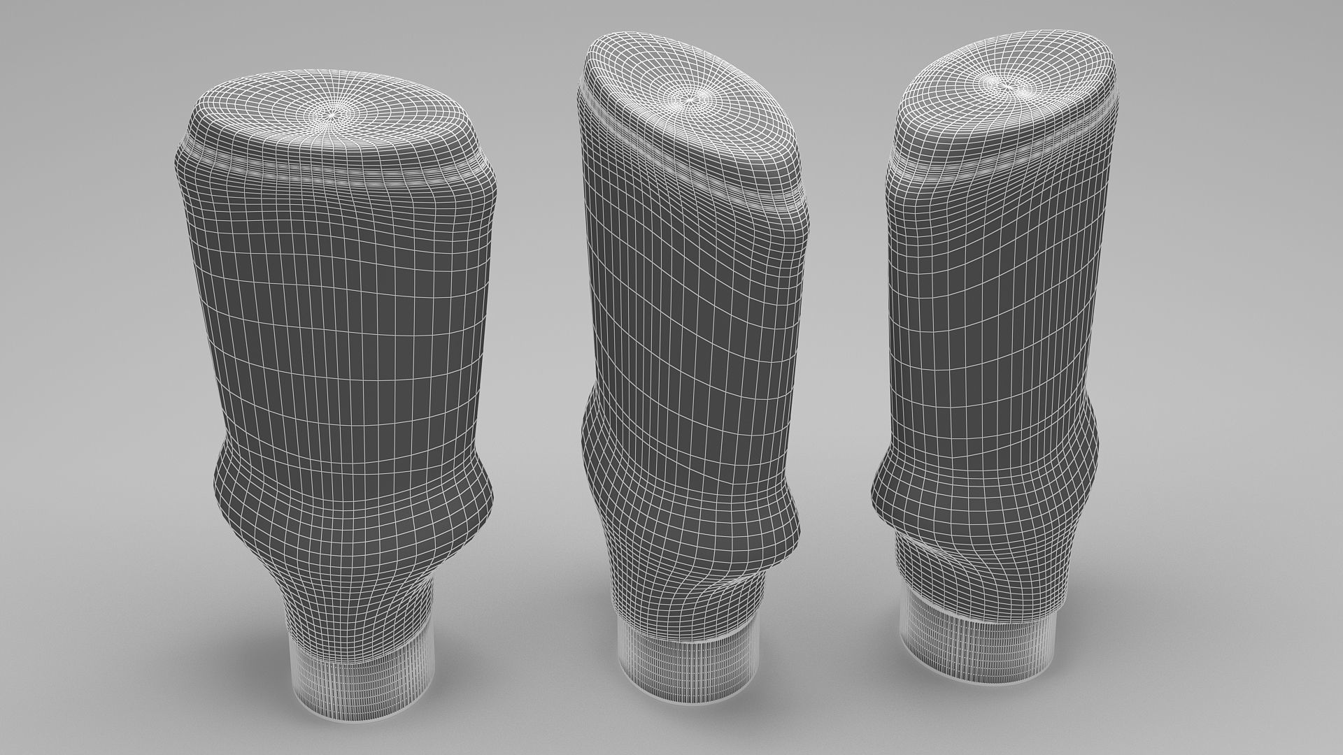 Ketchup-Mayo-Mustard Bottle 3D model_11