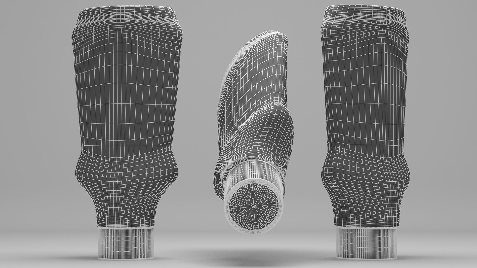 Ketchup-Mayo-Mustard Bottle 3D model_12