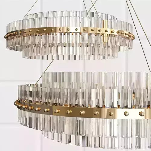 ART LUXURY CHANDELIER 9 Low-poly 3D model