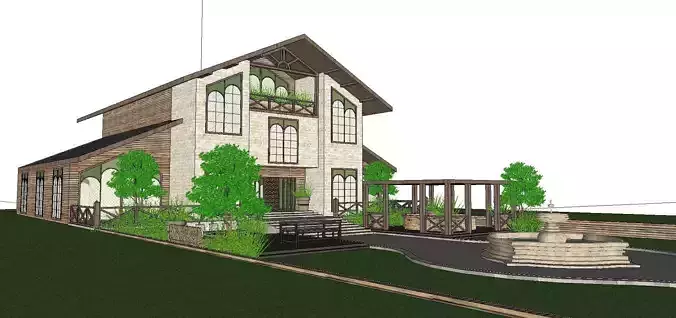 Nobility-History-Castle-Villa-050 house with roof