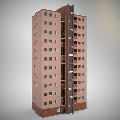 Block of flats 3D model