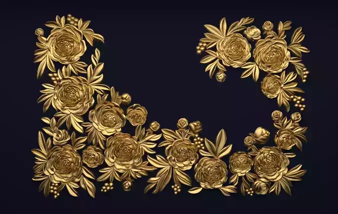  Decorative Ceiling 3D model 01