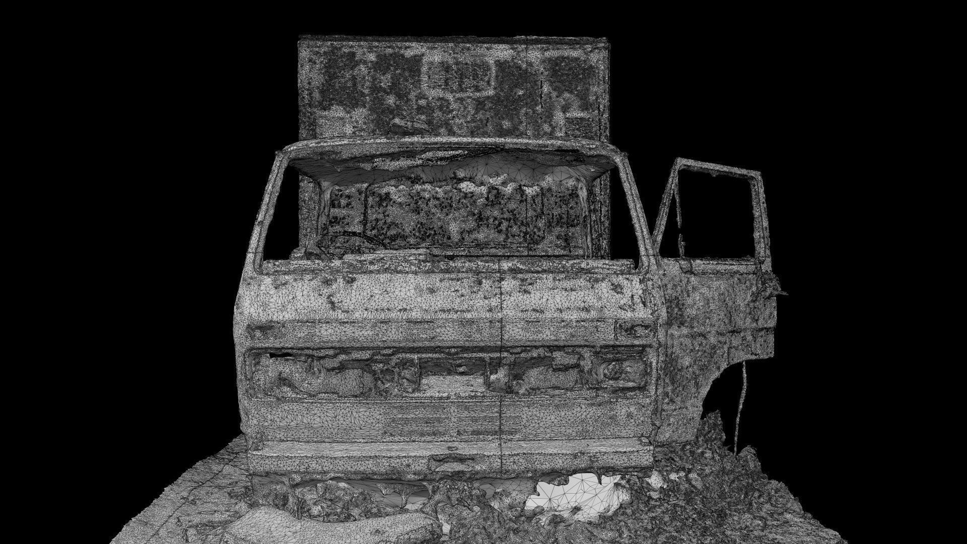 Abandoned Truck RAW 3D Scan 3D model_17