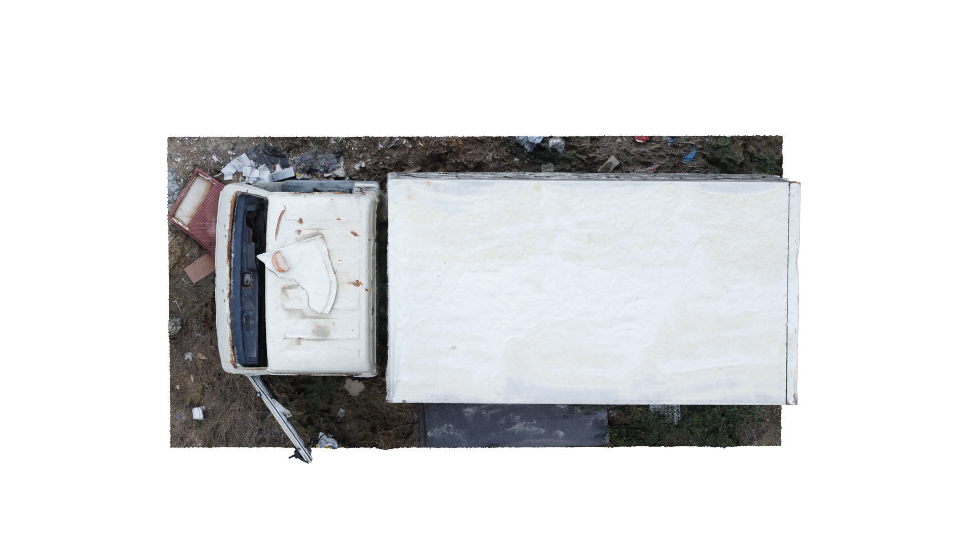 Abandoned Truck RAW 3D Scan 3D model_6