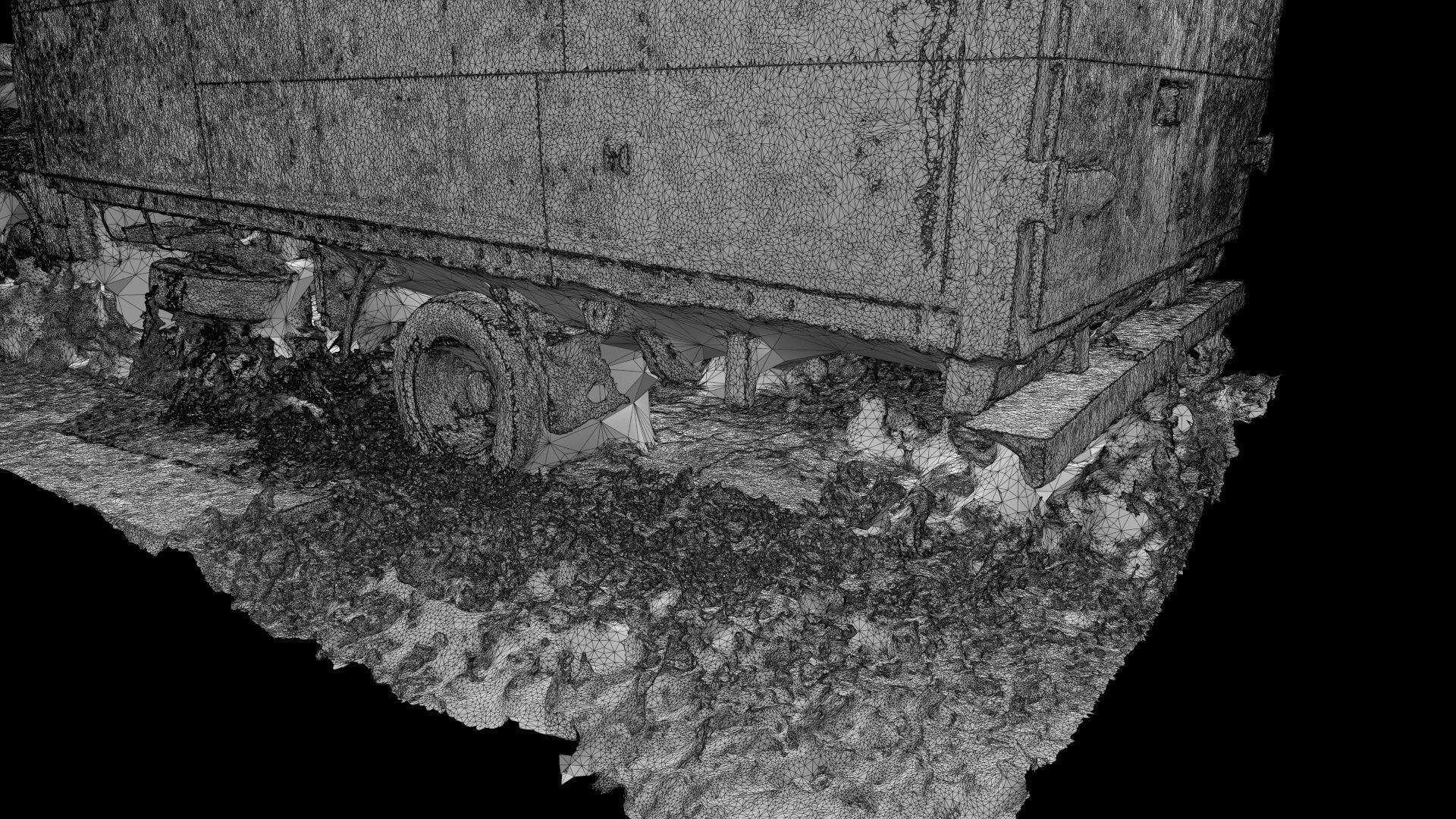 Abandoned Truck RAW 3D Scan 3D model_16