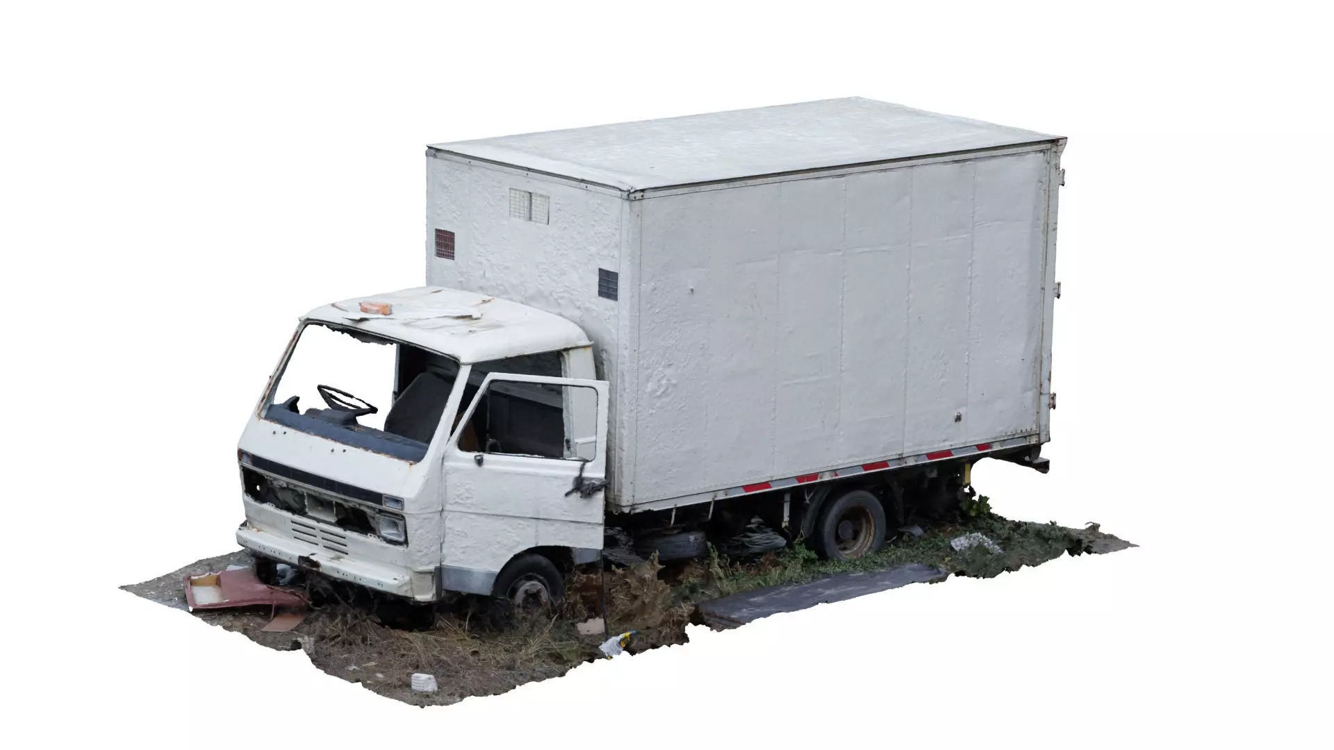 Abandoned Truck RAW 3D Scan 3D model_0