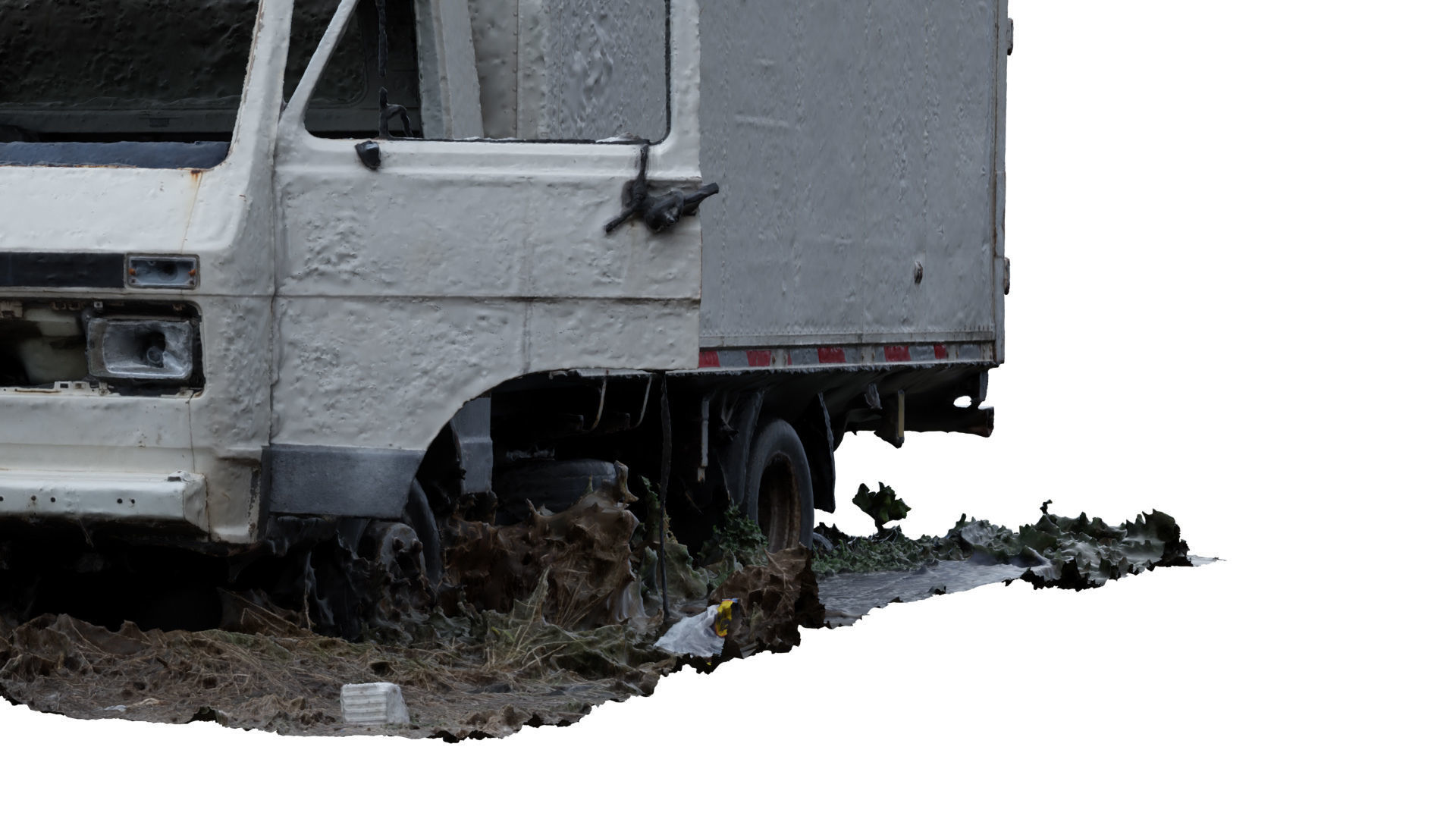 Abandoned Truck RAW 3D Scan 3D model_7