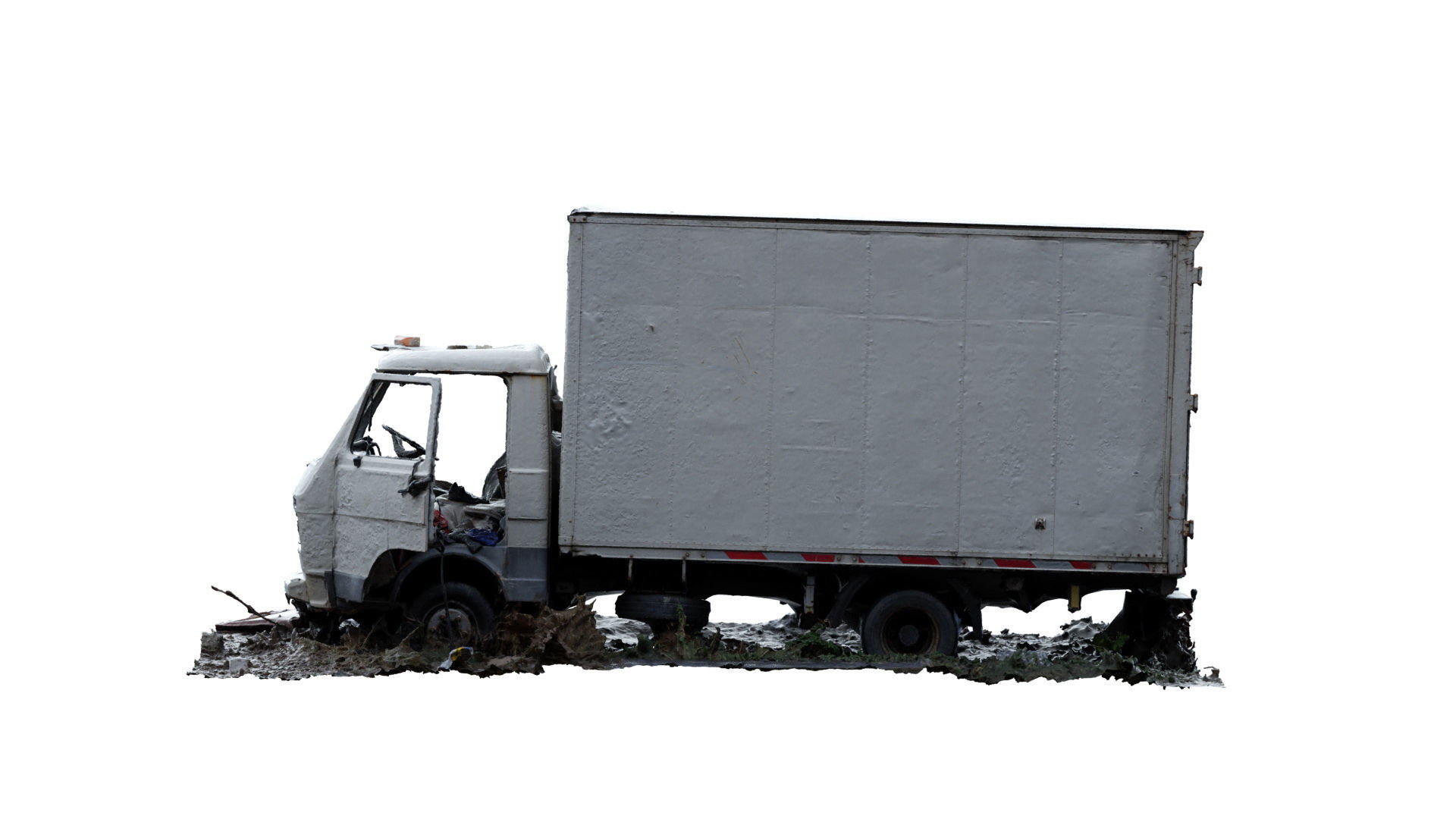 Abandoned Truck RAW 3D Scan 3D model_5