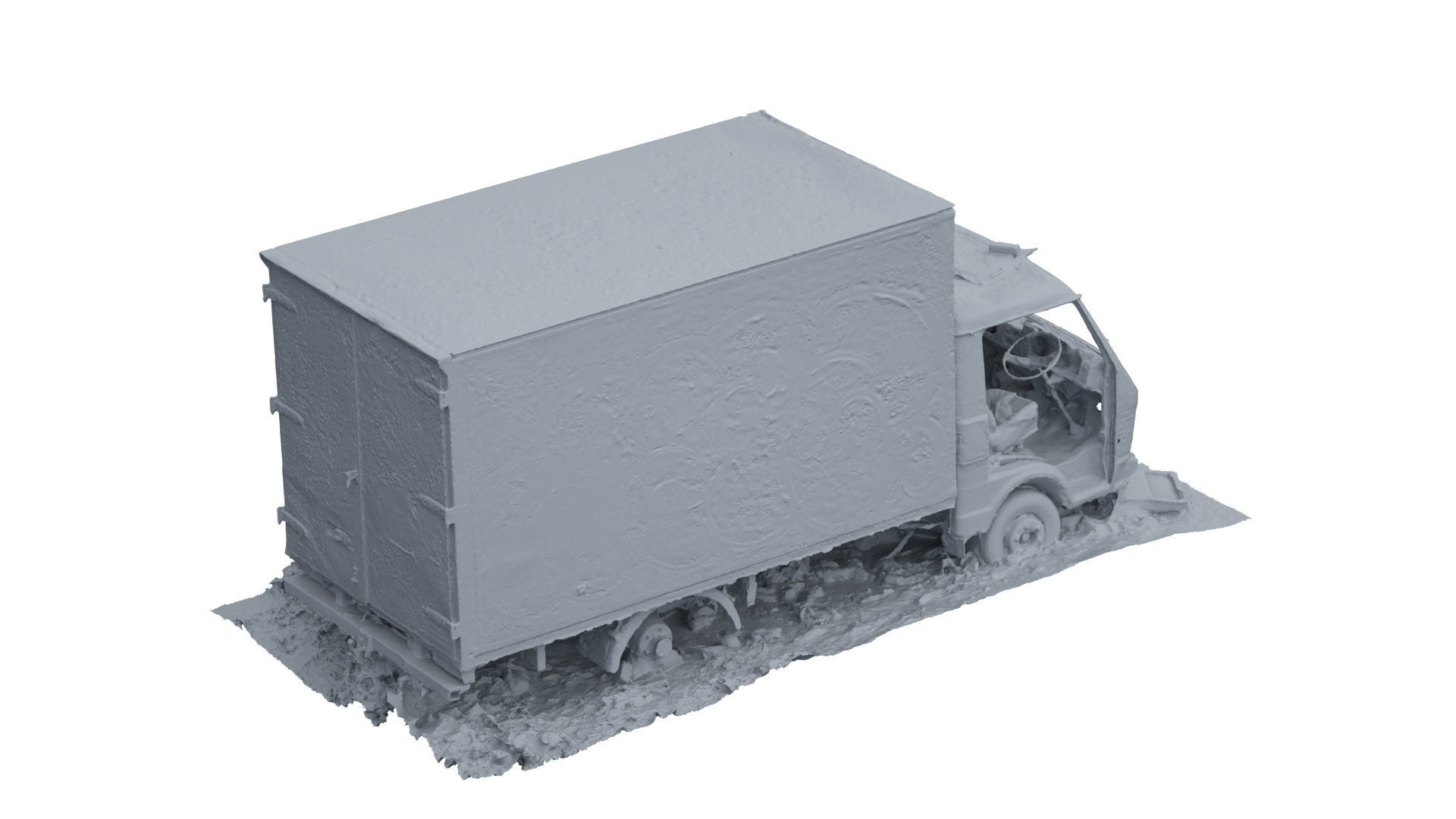 Abandoned Truck RAW 3D Scan 3D model_10