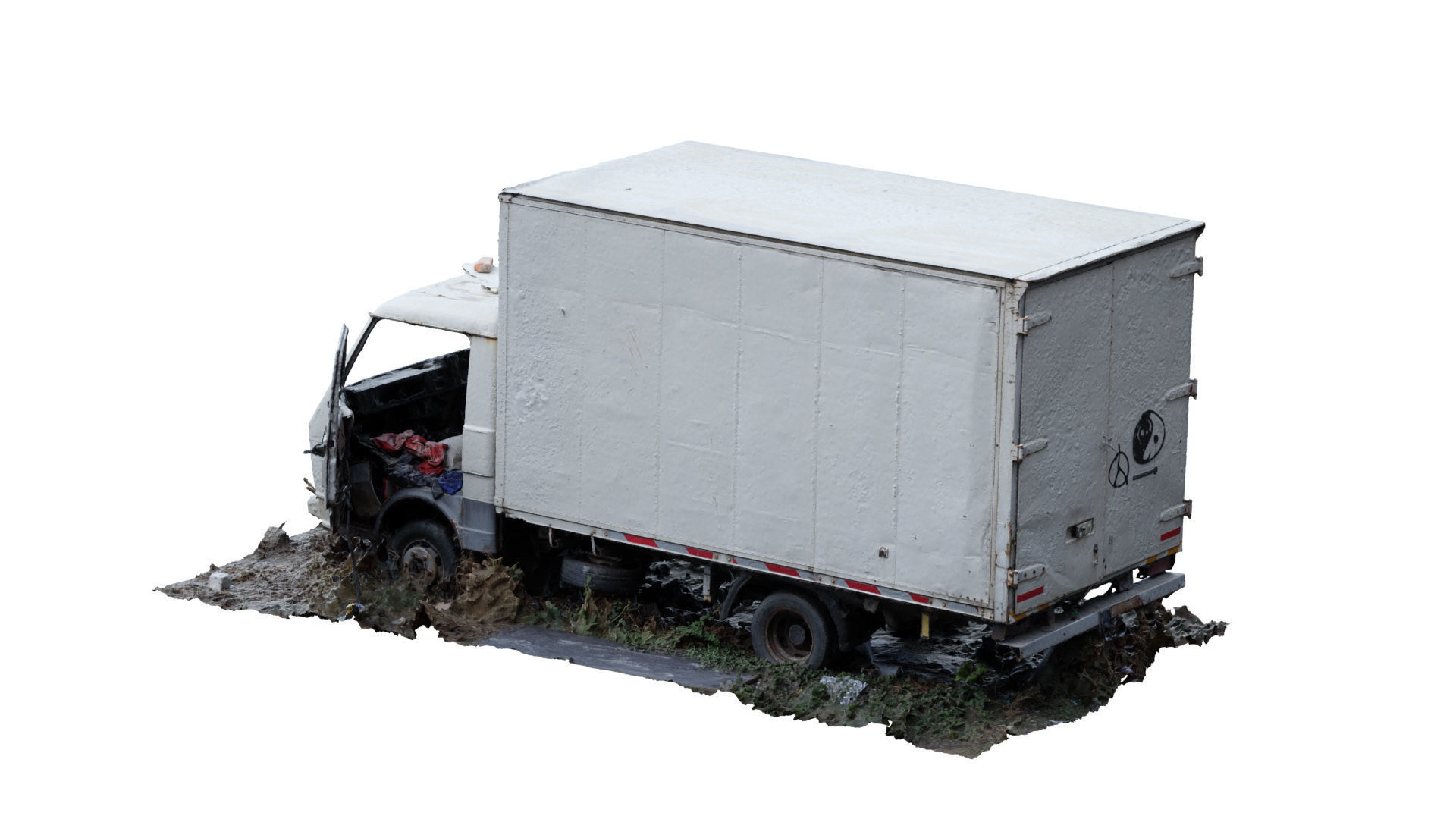 Abandoned Truck RAW 3D Scan 3D model_1