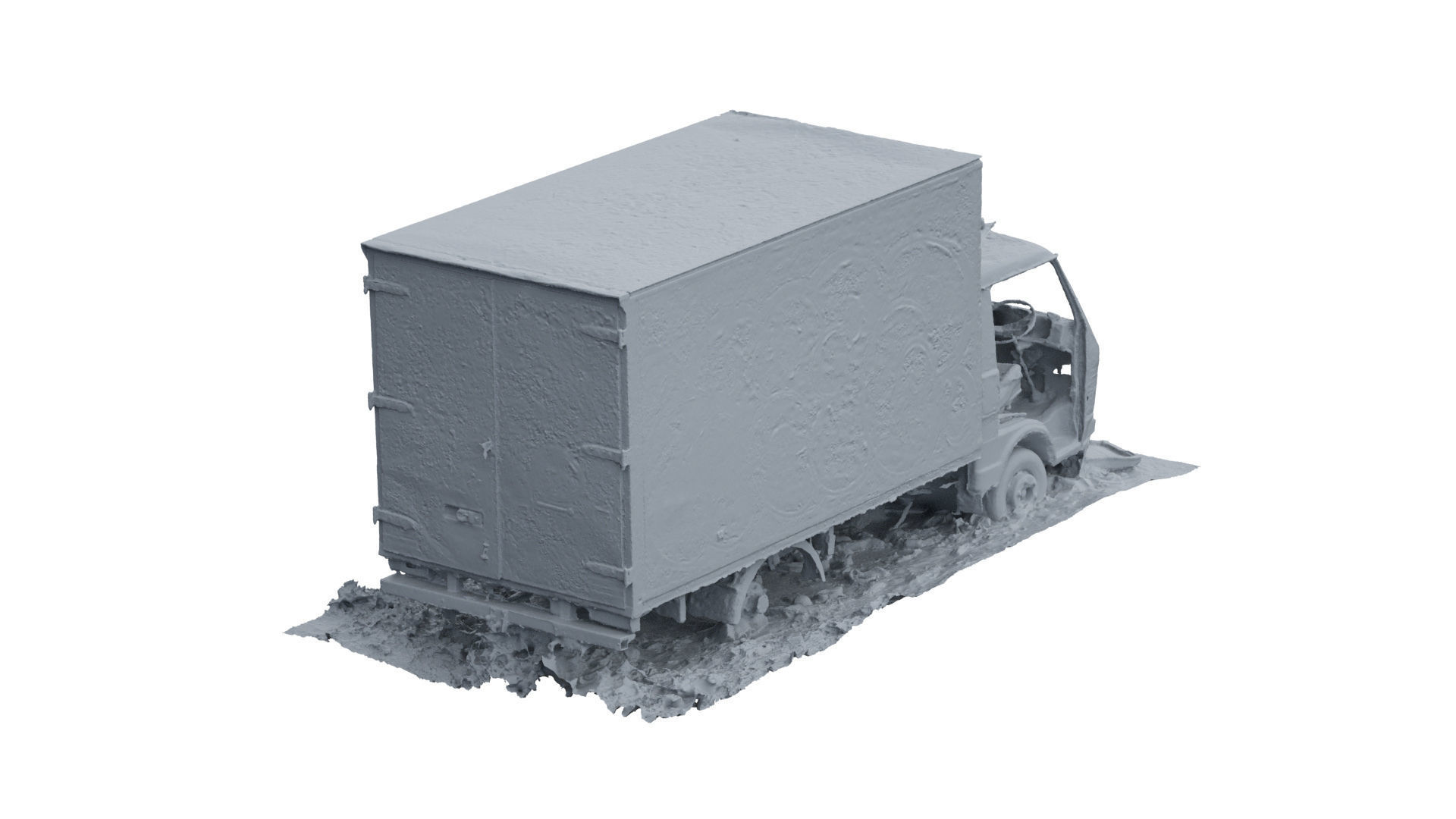 Abandoned Truck RAW 3D Scan 3D model_15