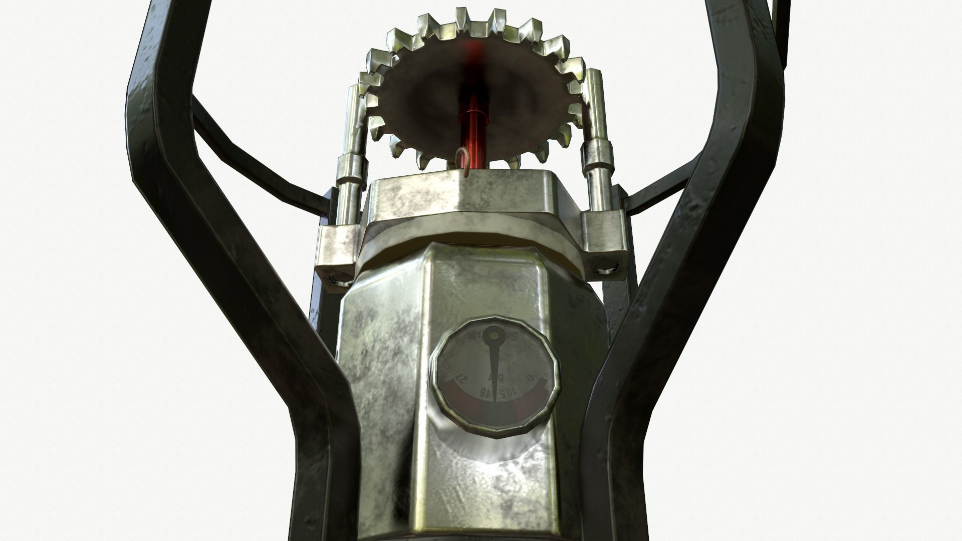 ceiling mounted fire extinguisher Low-poly 3D model_2