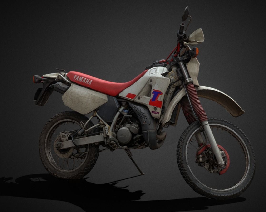 YAMAHA DT 125 R Low-poly 3D model_2