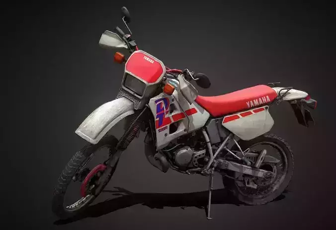 YAMAHA DT 125 R Low-poly 3D model