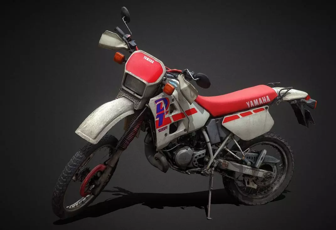 YAMAHA DT 125 R Low-poly 3D model_0