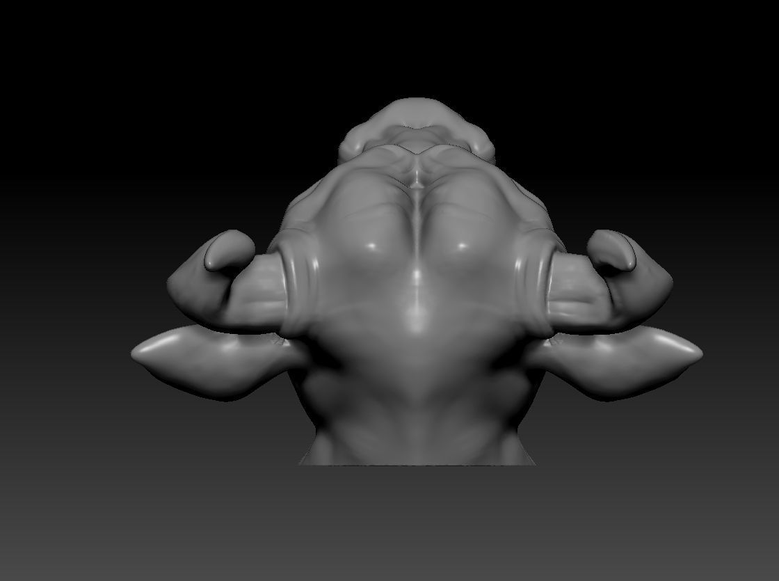 Bull head pendant 3D print model 3D print model_6