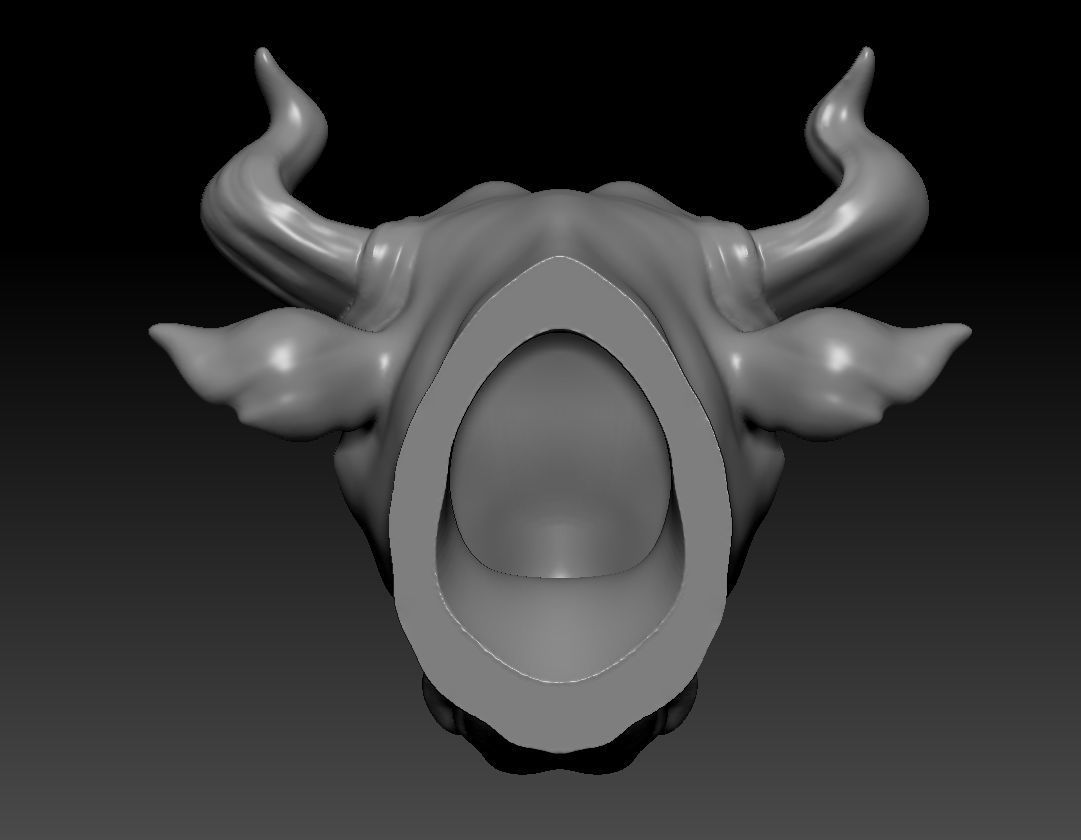 Bull head pendant 3D print model 3D print model_5