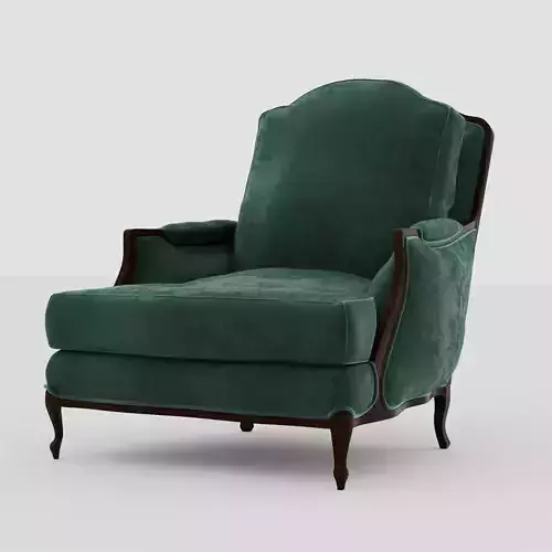 Armchair emerald velvet lounge chair