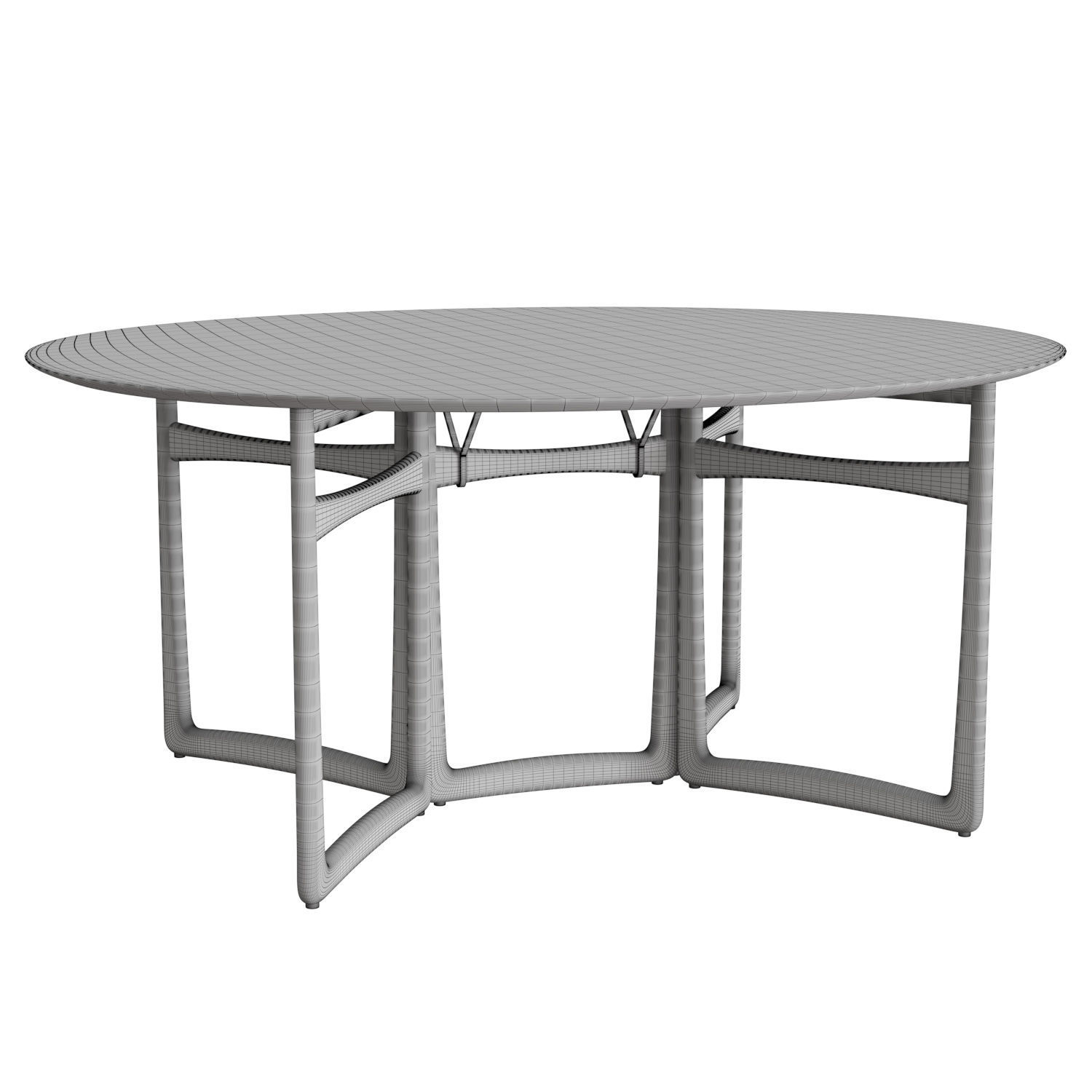 Drop Leaf HM6 Table 3D model_4