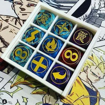 Dice Storage with 9 Pockets 3D print model_0