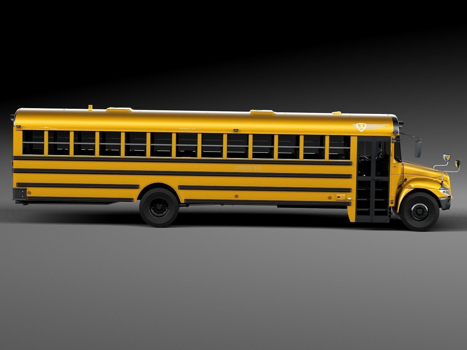 HQ LowPoly IC CE Series Schoolbus 2015 3D model_6