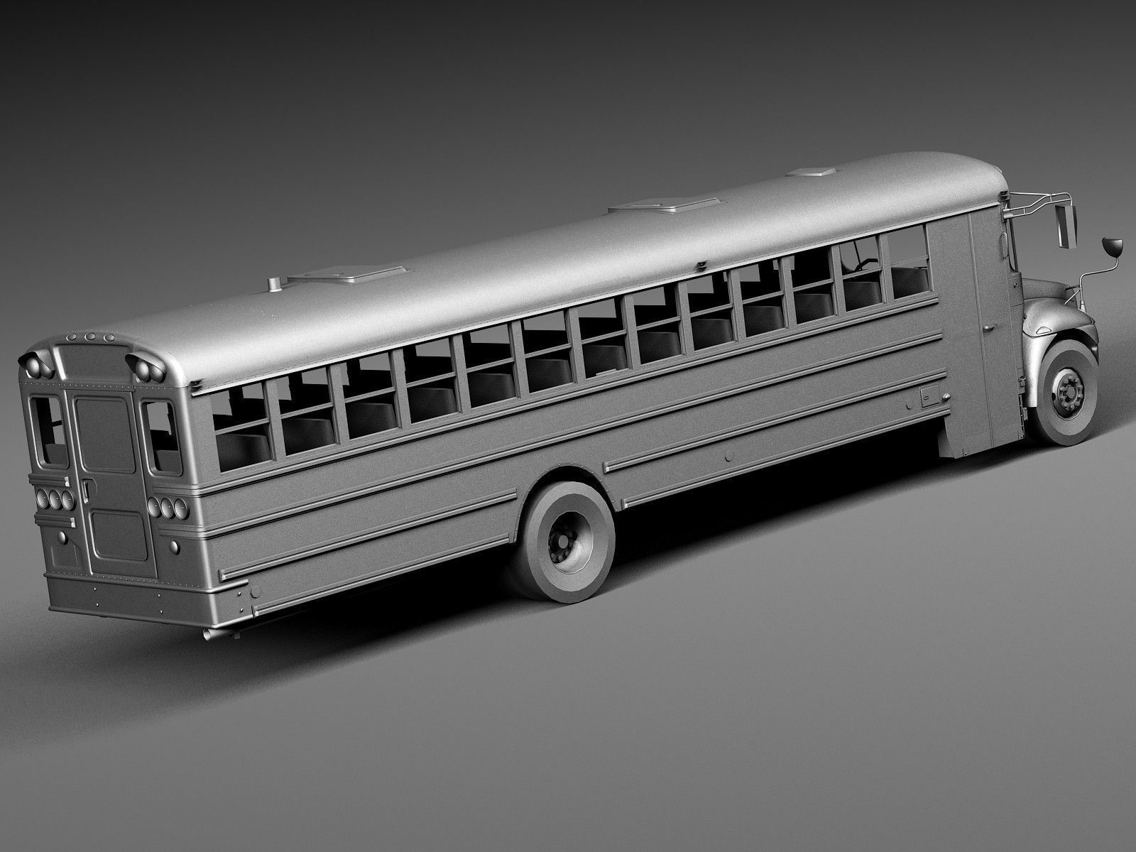 HQ LowPoly IC CE Series Schoolbus 2015 3D model_10
