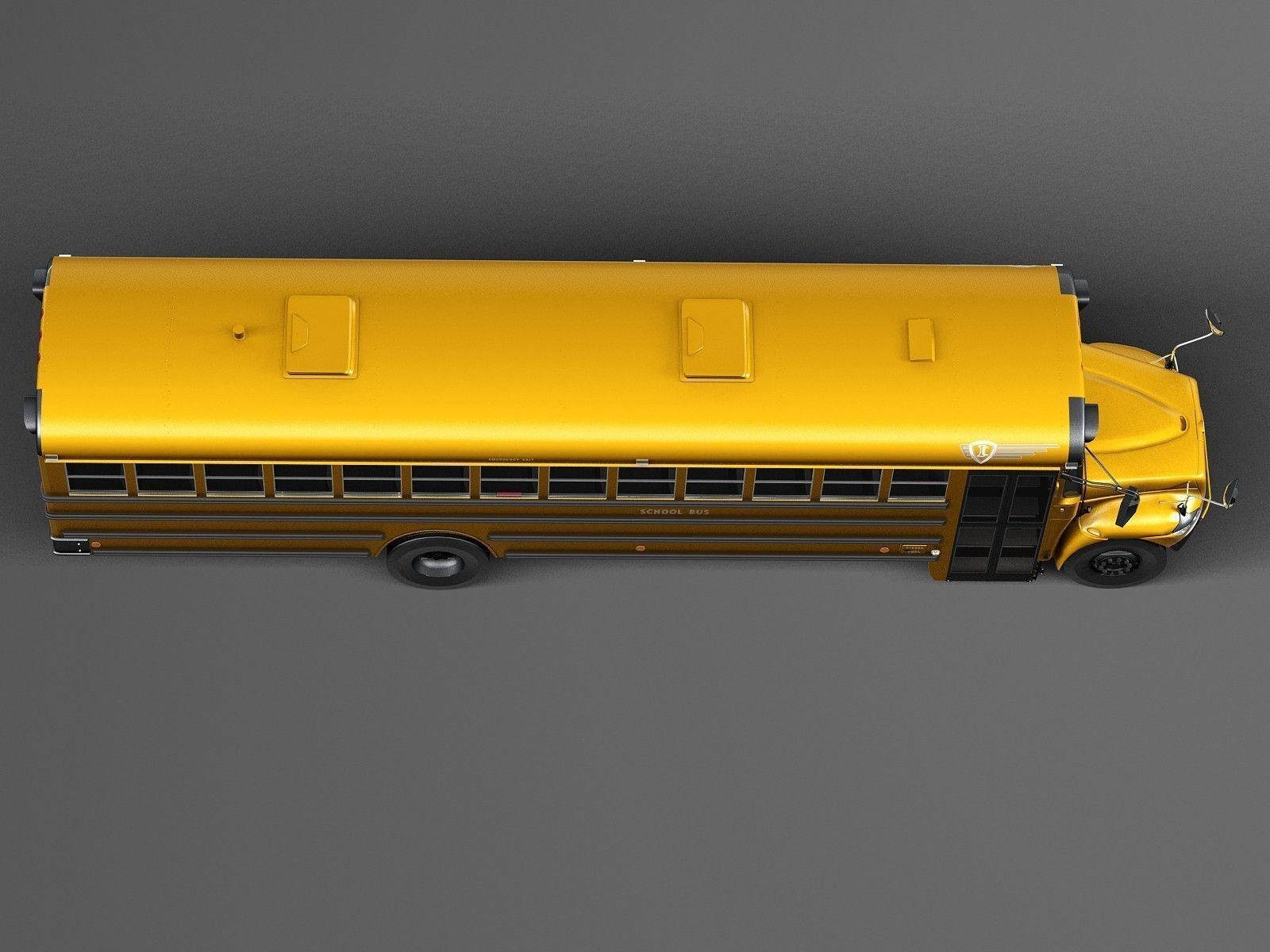 HQ LowPoly IC CE Series Schoolbus 2015 3D model_7