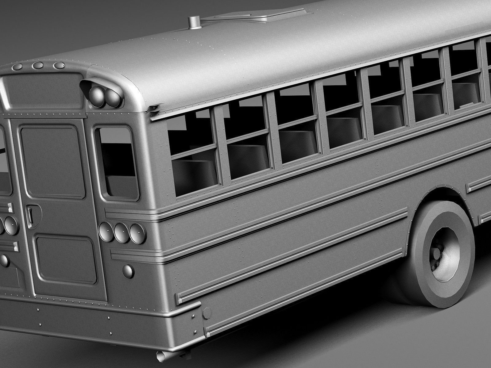 HQ LowPoly IC CE Series Schoolbus 2015 3D model_11