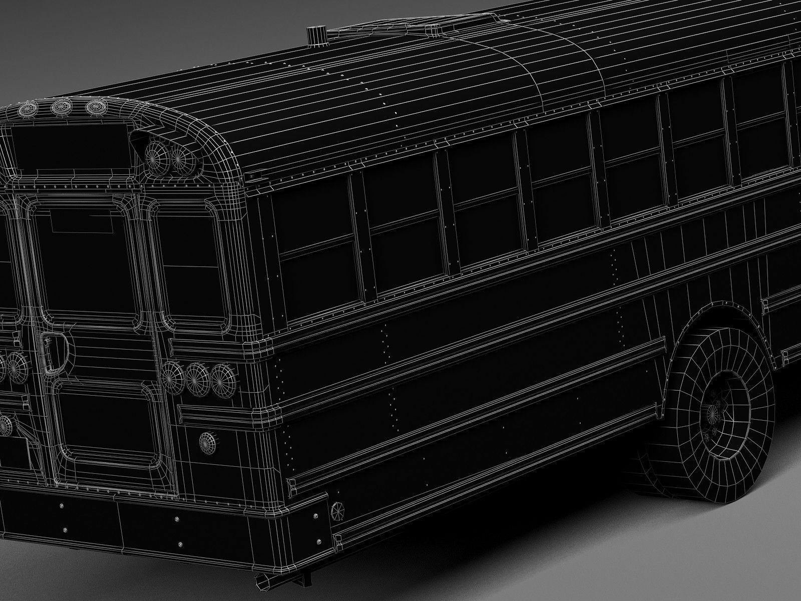 HQ LowPoly IC CE Series Schoolbus 2015 3D model_14
