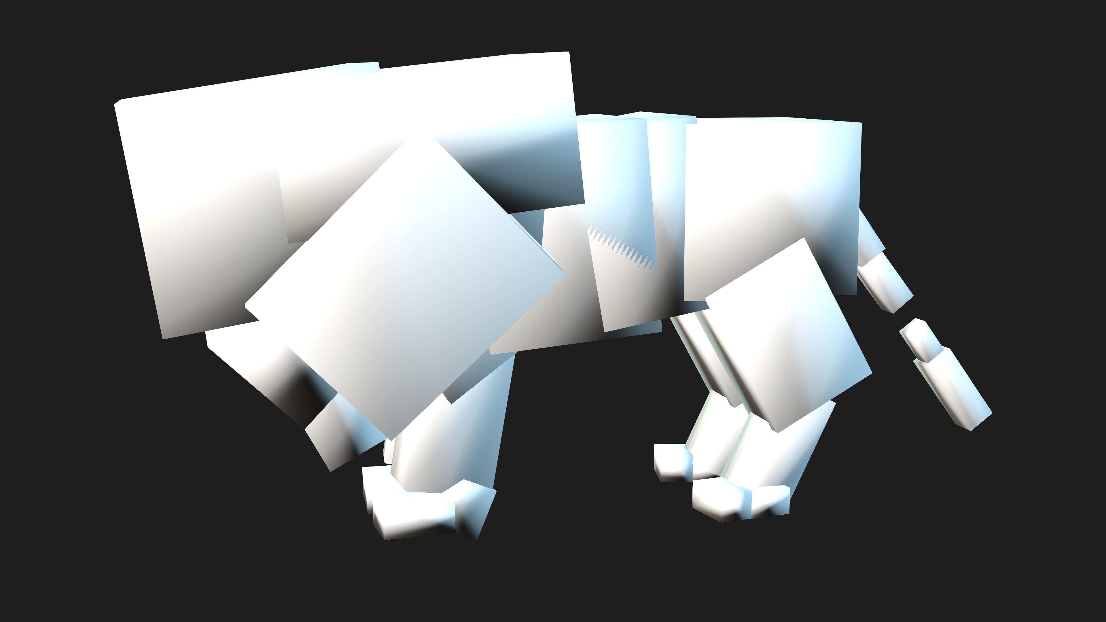 Lion with Animation 8 Low-poly 3D model_21