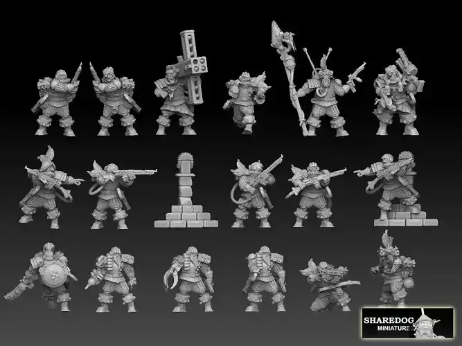 Anachronist Arquebusier Company 3D print model