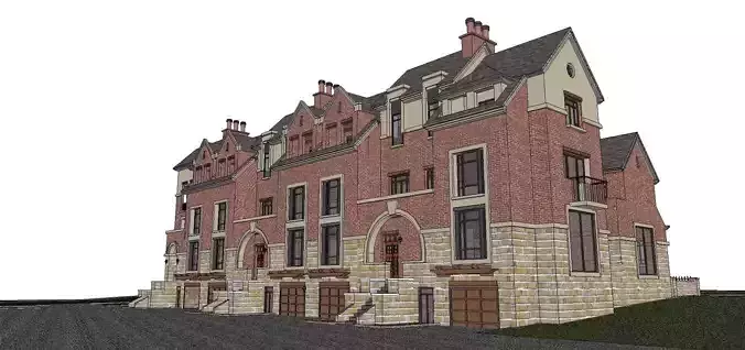 Nobility-History-Castle-Villa-061 brick building with three stories