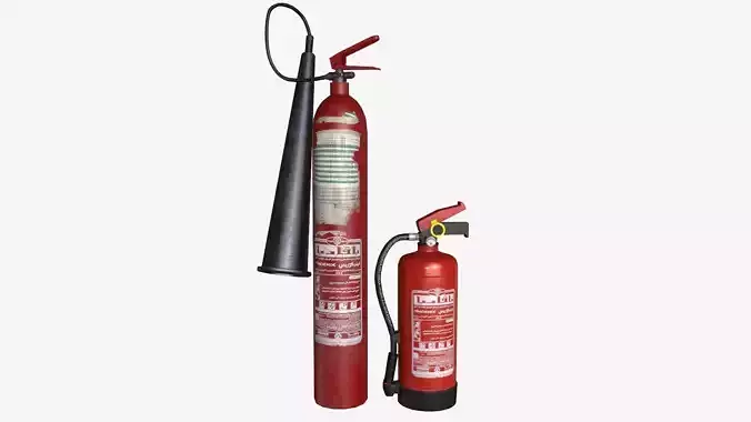 Building fire equipment  Low-poly 3D model
