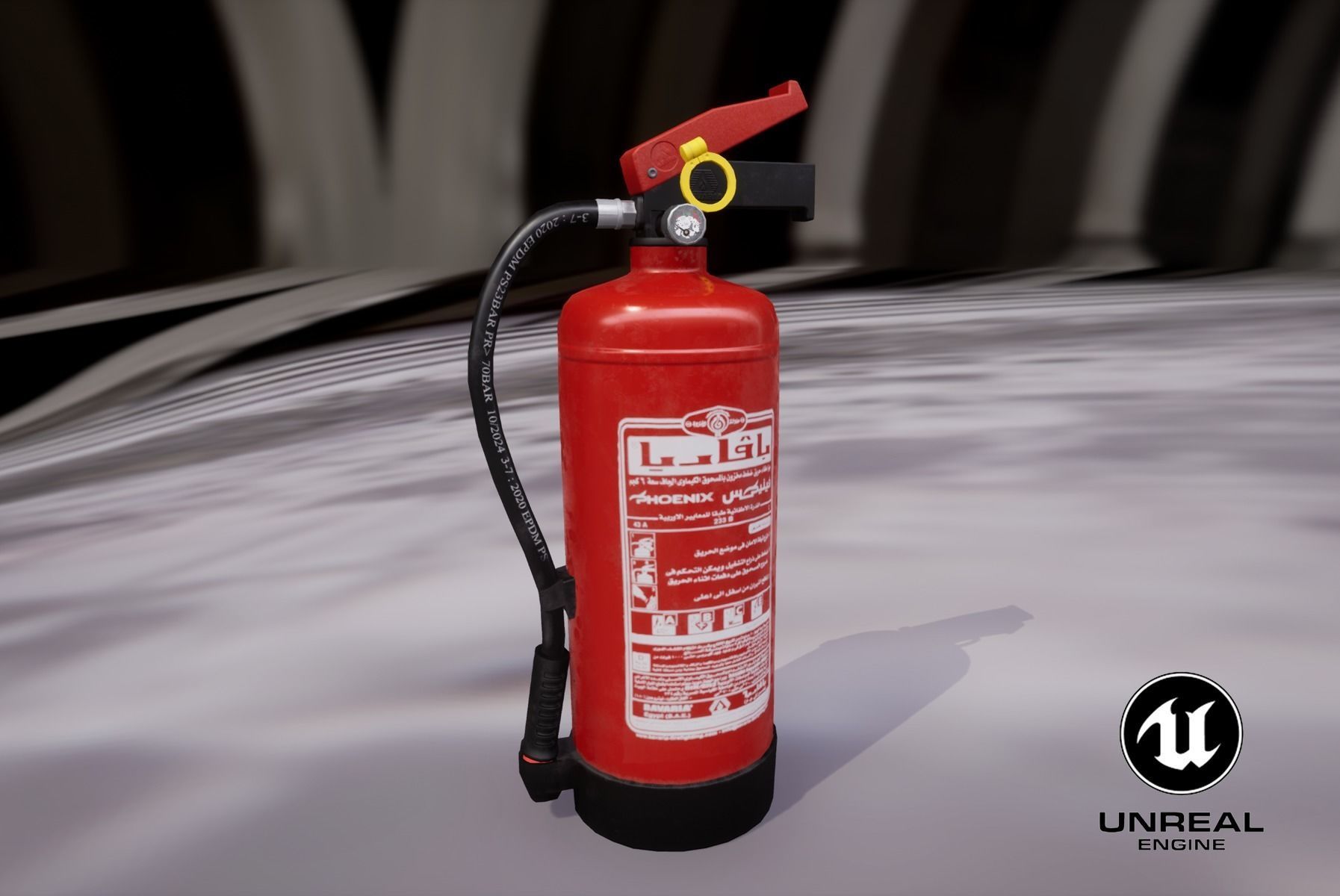 Building fire equipment  Low-poly 3D model_17