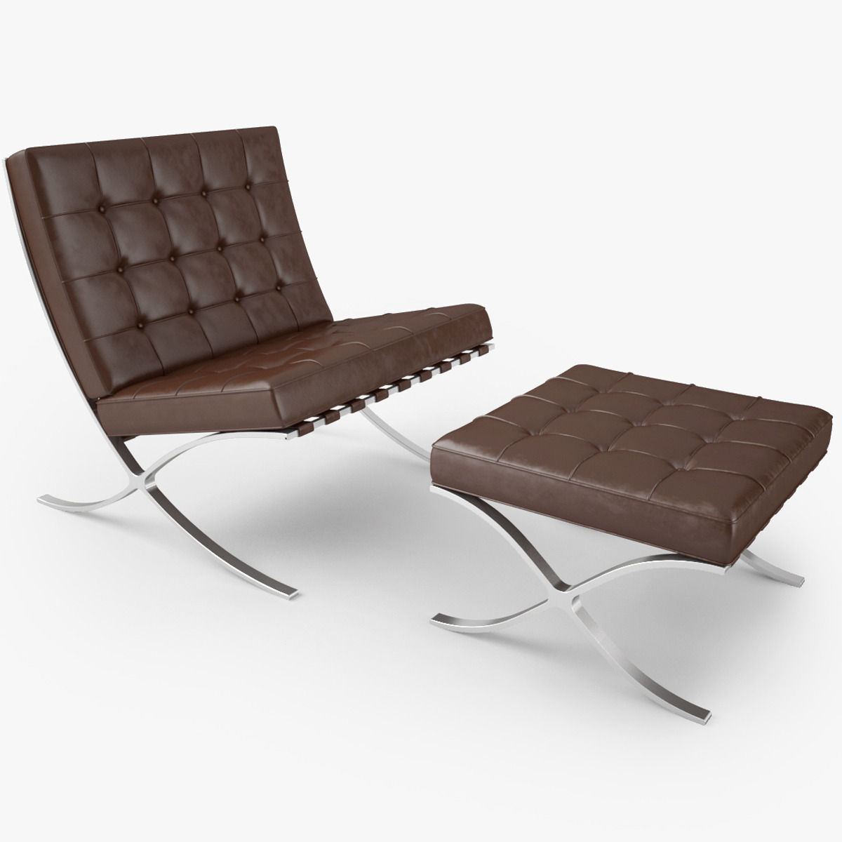 Knoll Barcelona Chair D Cgtrader - Knoll Barcelona Chair D Model Max Obj Fbx Mtl knoll barcelona chair d cgtrader - knoll barcelona chair d model max obj fbx mtl