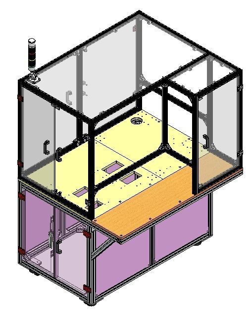 Front section of transformer production line 3D model_11