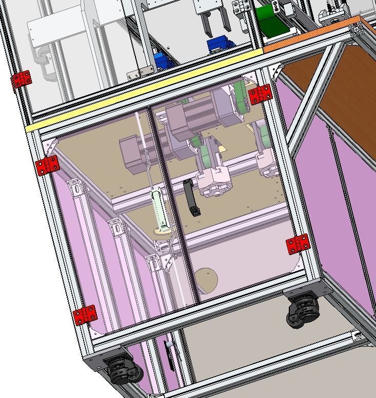 Front section of transformer production line 3D model_8