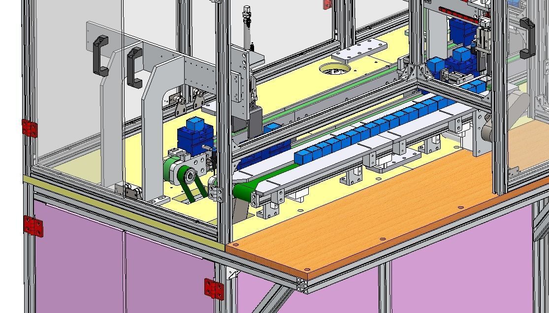 Front section of transformer production line 3D model_7