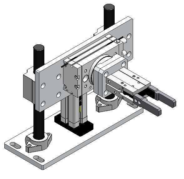 Front section of transformer production line 3D model_15