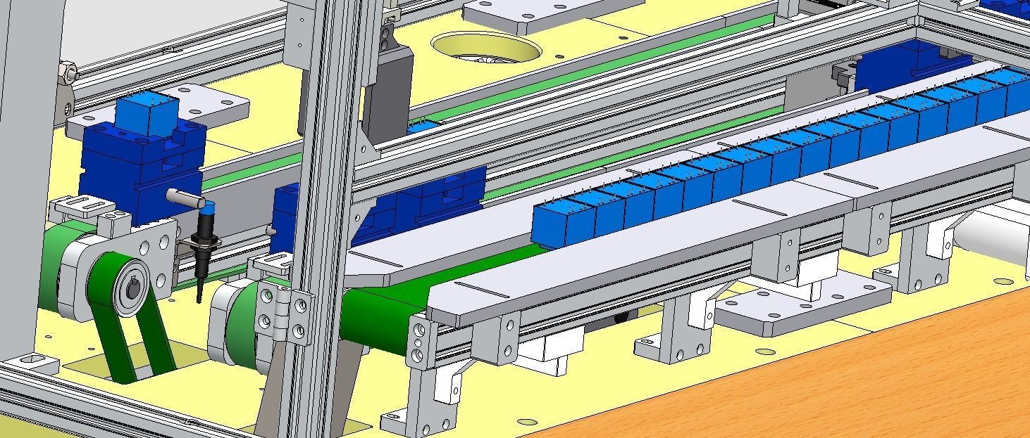 Front section of transformer production line 3D model_9
