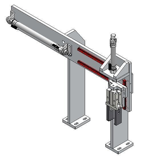 Front section of transformer production line 3D model_12