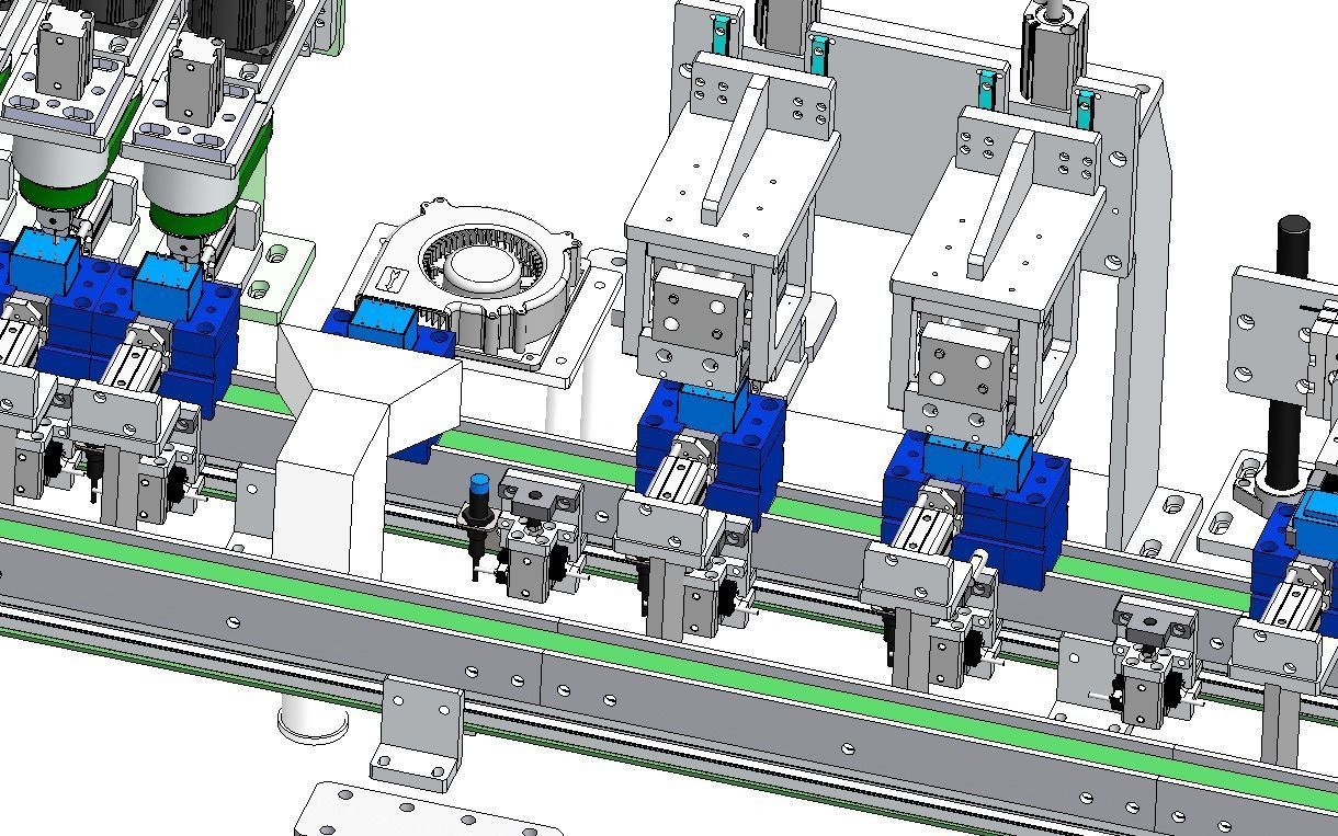 Front section of transformer production line 3D model_19