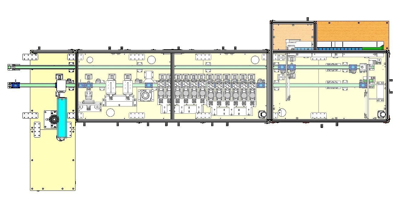 Front section of transformer production line 3D model_2