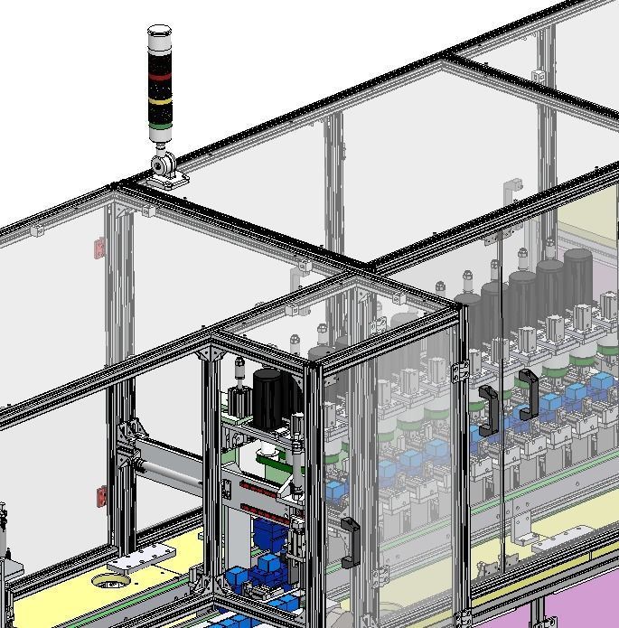 Front section of transformer production line 3D model_6