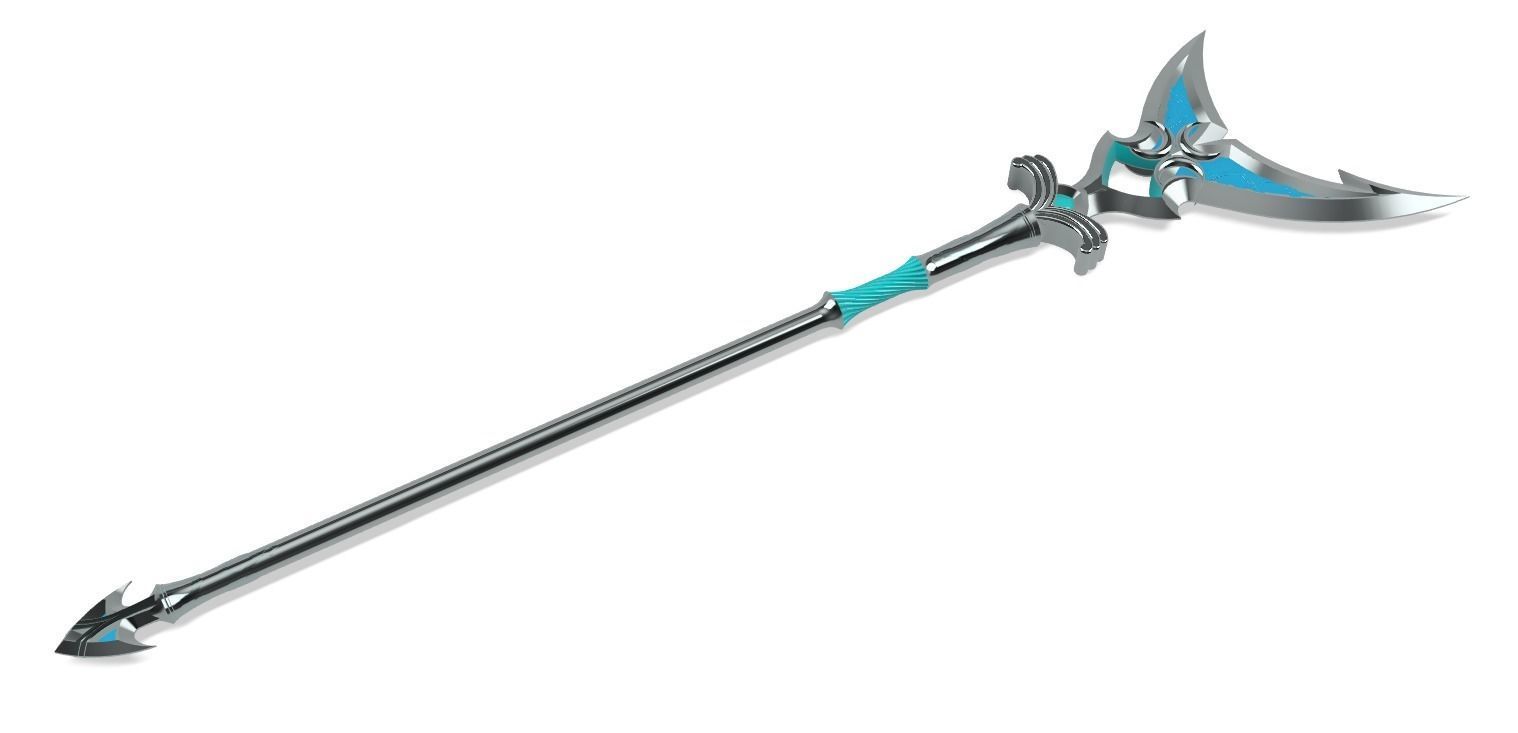 ZORA Silverscale Spear Legend of Zelda Breath of the Wild 3D print model_5