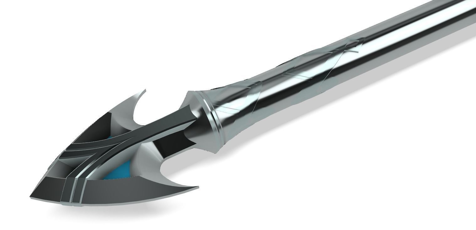 ZORA Silverscale Spear Legend of Zelda Breath of the Wild 3D print model_3