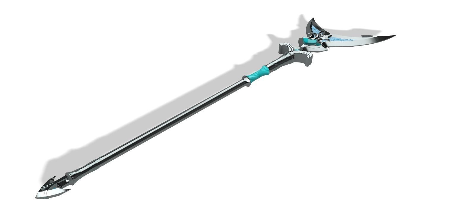 ZORA Silverscale Spear Legend of Zelda Breath of the Wild 3D print model_4