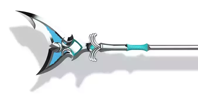 ZORA Silverscale Spear Legend of Zelda Breath of the Wild 3D print model ZORA Silverscale Spear Legend of Zelda Breath of the Wild 3D print model