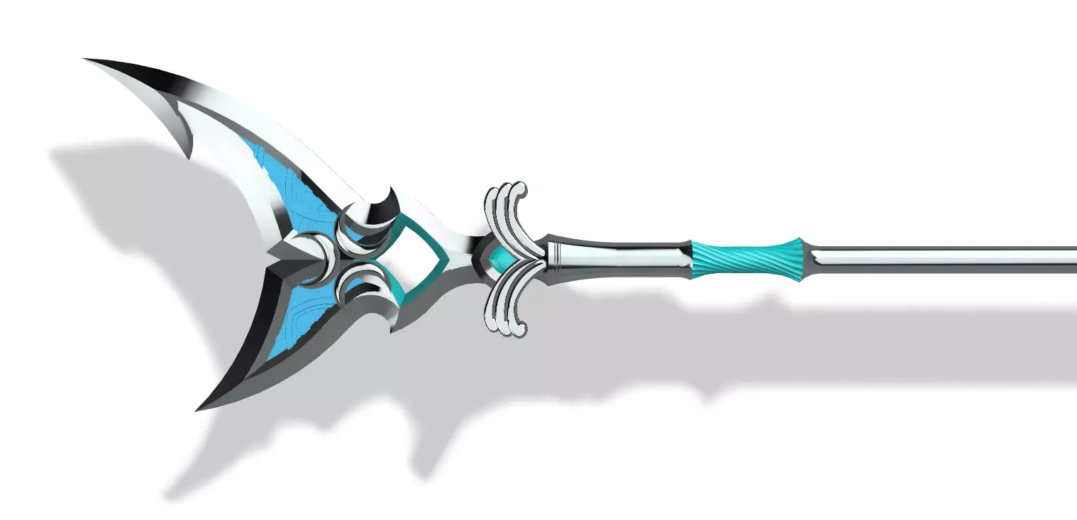 ZORA Silverscale Spear Legend of Zelda Breath of the Wild 3D print model_0