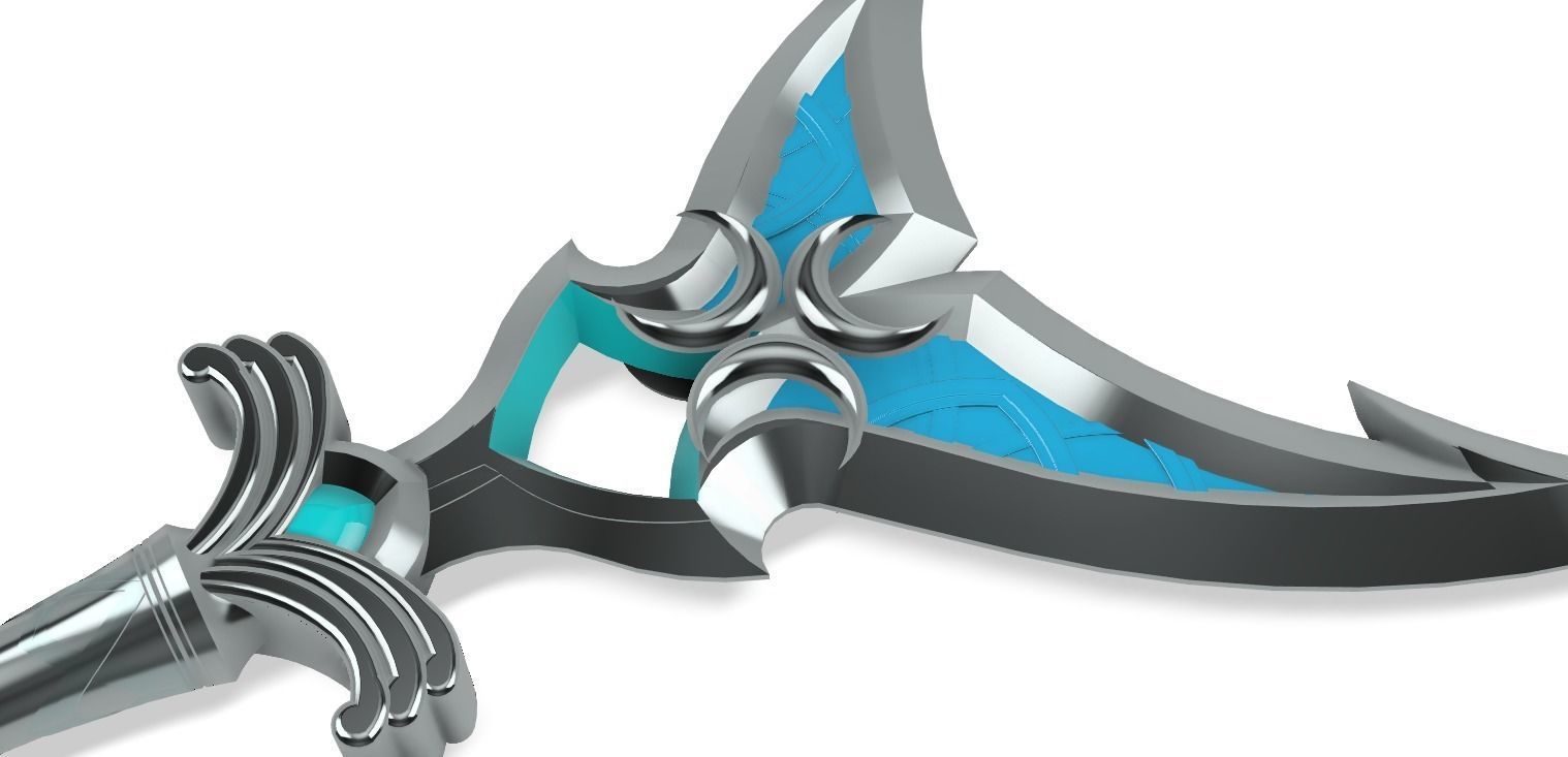 ZORA Silverscale Spear Legend of Zelda Breath of the Wild 3D print model_1